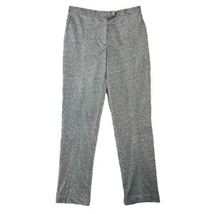 COS‎ Silver Metallic Pleat Front Trouser Pant Size Small